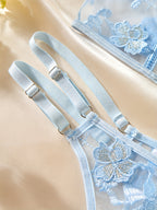 Mivora Sky Lace Corset and Thong Set
