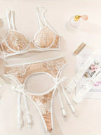 Celeste Lace Embroidered Set for Elegance