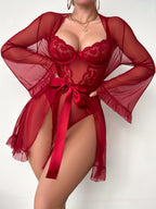 “Noelle” 3-Piece Satin Lounge Set