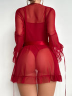 “Noelle” 3-Piece Satin Lounge Set