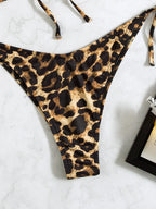 Leopard Print 2-Piece Bikini for Summer Beach Getaways