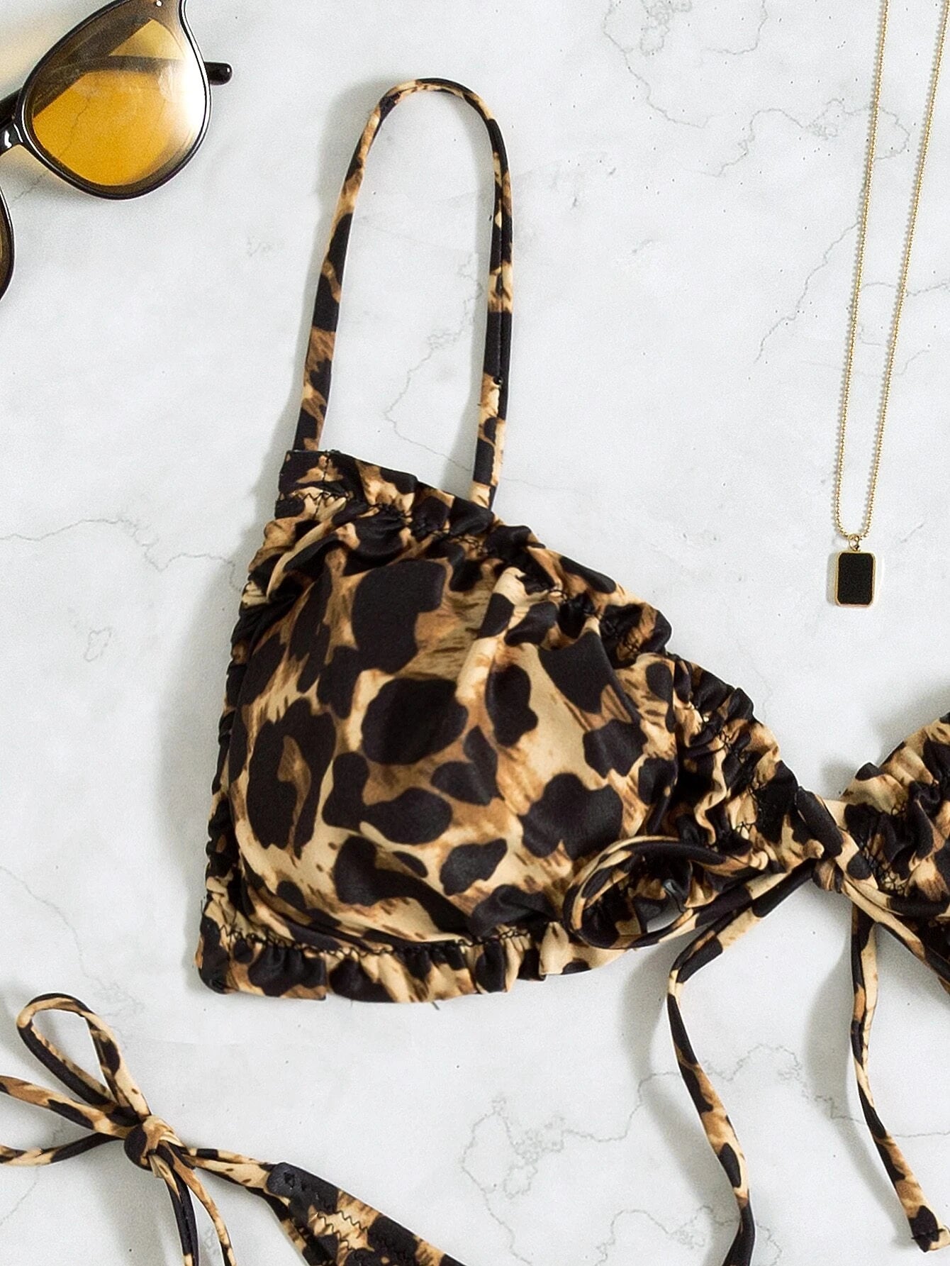 Leopard Print 2-Piece Bikini for Summer Beach Getaways