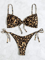 Leopard Print 2-Piece Bikini for Summer Beach Getaways