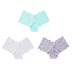 3pcs Women’s Lace Low Waist Panties | Sexy & Comfortable Set