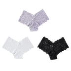3pcs Women’s Lace Low Waist Panties | Comfortable Set