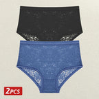 2pcs Women’s Floral Lace Panties | Elegant Women’s Underwear