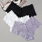 3pcs Women’s Lace Low Waist Panties | Sexy & Comfortable Set