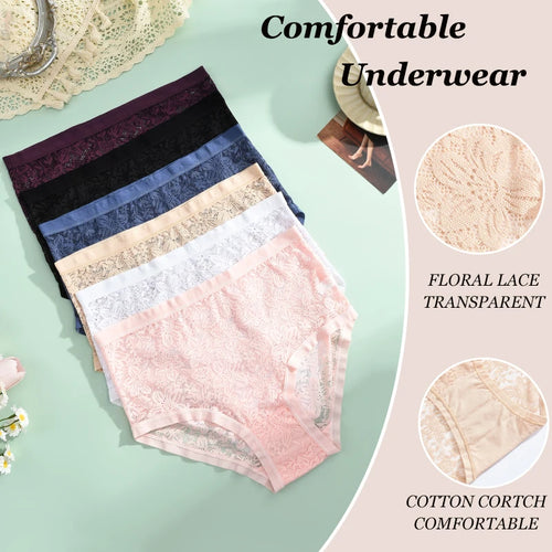 2pcs Women’s Floral Lace Panties | Elegant Women’s Underwear