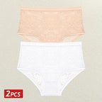 2pcs Women’s Floral Lace Panties | Elegant Women’s Underwear