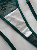 Emerald Lace Intimate Set – Bra & Thong